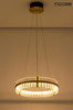 MOOSEE lampa wisząca SATURNUS 47 złota - LED, kryształ, stal szczotkowana
