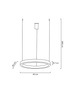 MOOSEE lampa wisząca RING 40 srebrna