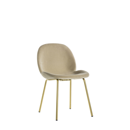 Krzesło Flanagan Oatmeal Velvet (2 szt.)
