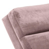 Szezlong Slinky – dusty rose welur, pikowania poziome ACTONA
