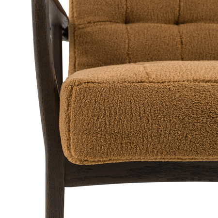 Humber Armchair Ochre Faux Sheepskin 690x760x800mm