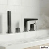 Bateria wannowa 4-otworowa, czarna