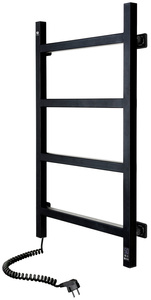 Elektryczny grzejnik łazienkowy Navin Nordic 500х800 Sensor, czarna mora, lewy, timer