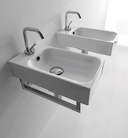 CENTO umywalka ceramiczna 45x25cm, biały