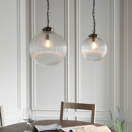 Brydon Pendant Light Clear Glass 600-1000mm