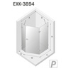KABINA AVEXA PIĘCIOKĄTNA L 100x80x200 CZYSTE 6mm ACTIVE SHIELD