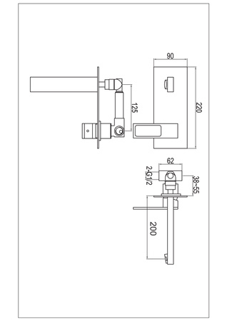 NEXEN Chrom Podtynkowa bateria umywalkowa