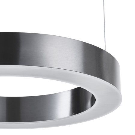 Lampa wisząca CIRCLE 40 cm - LED, ring tytan szczotkowany