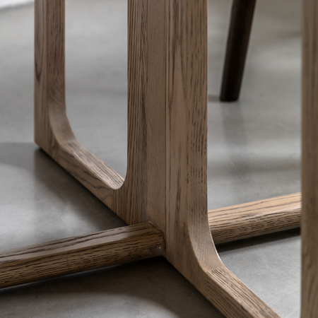 Craft Folding Dining Table Smoked 1000x1000x750mm