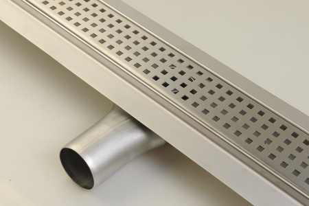 MANUS QUADRO odpływ liniowy ze stali nierdzewnej z rusztem, L-1050, DN50