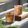 Candy Tealight Holder Beige&Cream (2pk) 85x85x80mm