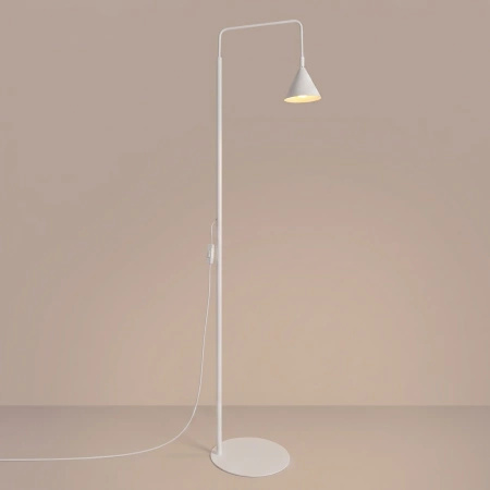 Lampa podłogowa NOX biała