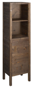 BRAND słupek wysoki, 40x140x30cm, prawy, świerk bejcowany