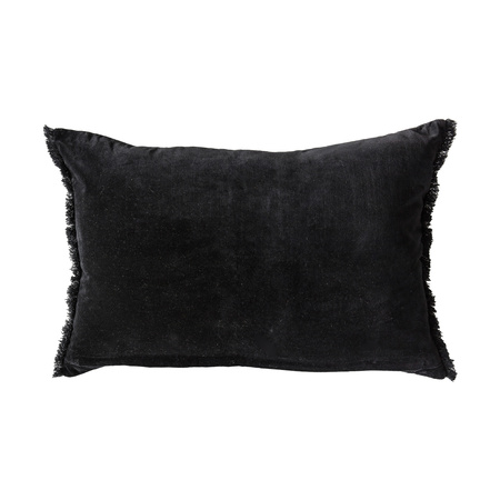 Vintage Floral Cushion Black 600x400mm