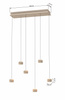7039-613 Lampa wisząca szóstka QUIBERON kaszmirowa - piaskowa