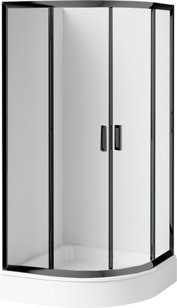 Kabina prysznicowa z brodzikiem półokrągła 90 cm