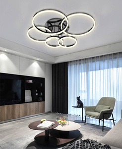 9049-605 Lampa sufitowa piątka Perpignon czarny chrom