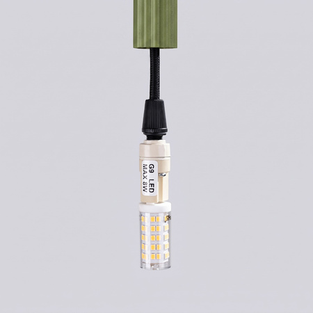 Lampa wisząca ARCHE 1 zielona oliwka