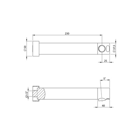 Bateria sensorowa ścienna 6V DC (4xAA), chrom