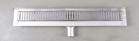 MANUS ONDA odpływ liniowy ze stali nierdzewnej z rusztem, naścienne, L-650, DN50