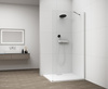 ESCA CHROME jednoczęściowa kabina przysznicowa Walk-In, montaż przy ścianie, szkło czyste, 1300 mm