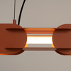 Lampa wisząca CHAIN 158 ochra czerwona LED 3000K