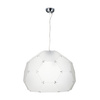 Lampa wisząca DOME nowoczesna, geometryczna z chromowanymi detalami 80 cm