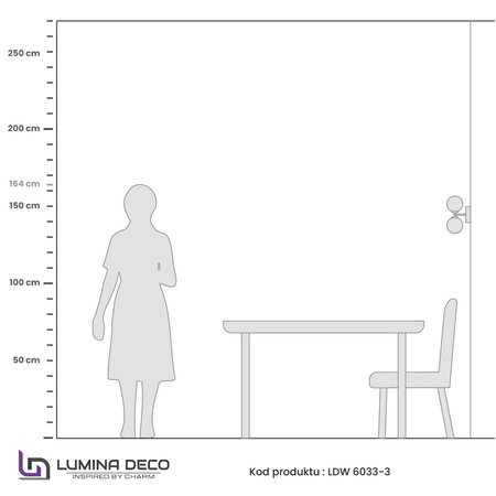 LAMPA ŚCIENNA KINKIET NOWOCZESNY CZARNO-ZŁOTY MARSIADA W3