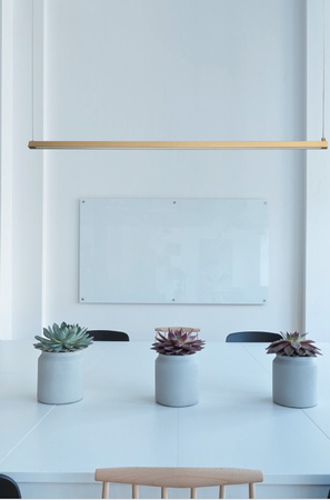 Lampa wisząca BEAM-120 LED - złota oprawa liniowa