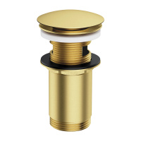 korek klik-klak do syfonu umywalkowego, mosiądz szczotkowany