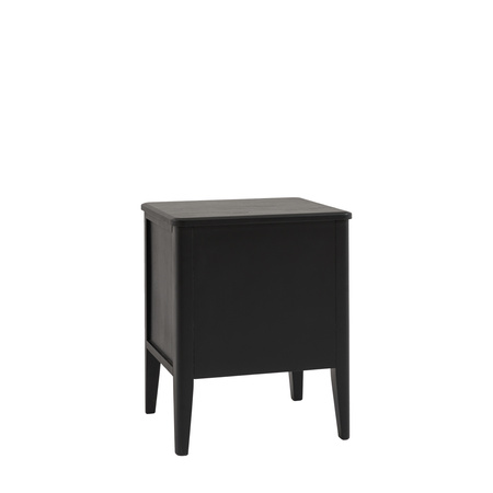 Acton 2 Drawer Bedside Black 450x400x550mm