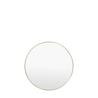 Highline Round Mirror Brass 500x20x500mm