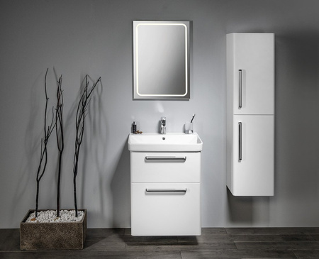 THEIA szafka umywalkowa 56,4x70x44,2cm, 2 szuflady, biała