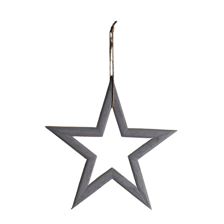 Priola Wooden Star Grey Medium 460x10x435mm