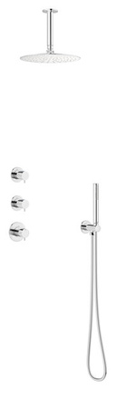 Silhouet HS2 Podtynkowy termostatyczny zestaw prysznicowy chrom