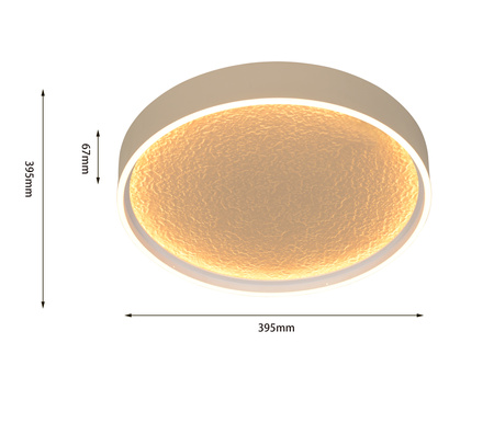 9069-113M Lampa sufitowa BORMES 40cm kaszmirowa - piaskowa