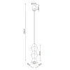 Lampa wisząca KUBBE średnia S