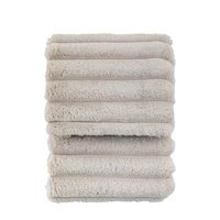 Ribbed Faux Fur Throw Natural 1300x1700mm