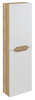 WAVE szafka wysoka 40x140x20cm, biała/dąb Alabama