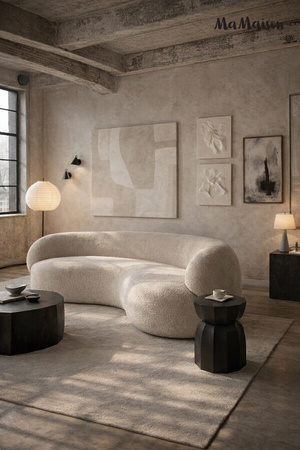 MaMaison stolik ROLLING 35 czarny /       drewno