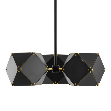 Lampa wisząca NEW GEOMETRY-3 czarno złota 45 cm