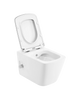 Miska WC wisząca z deską prostokątna biały połysk ORION TR2237