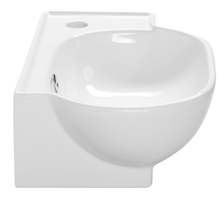 YUMO umywalka ceramiczna narożna 45x28cm, biały