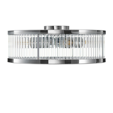 Plafon kryształowy MAGNUS 38 cm – chrom w połysku