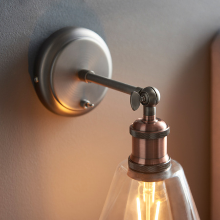 Hal Wall Light with Clear Shade 170x267mm