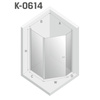 KABINA NEW SOLEO BLACK ASYMETRYCZNA U 100x80x195 CZYSTE 6mm ACTIVE SHIELD
