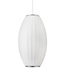Lampa wisząca SILK BARREL biała 60 cm - nowoczesna i minimalistyczna