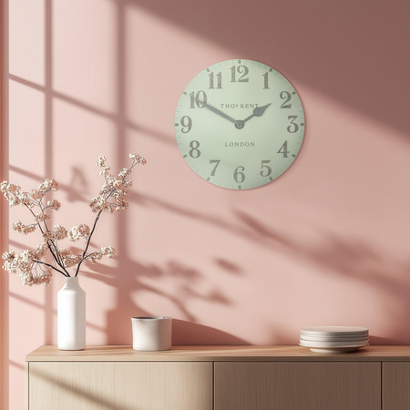 Arabic Wall Clock Pearl Green 20in