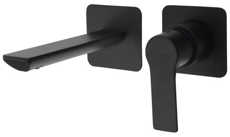 PAX bateria umywalkowa podtynkowa, czarny mat