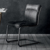 Krzesło skórzane Capri Antique Ebony 520 x 660 x 880 mm